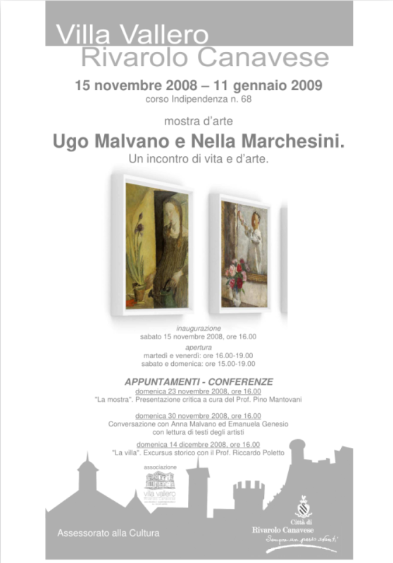 Ugo Malvano e Nella Marchesini. Un incontro di vita e d'arte.