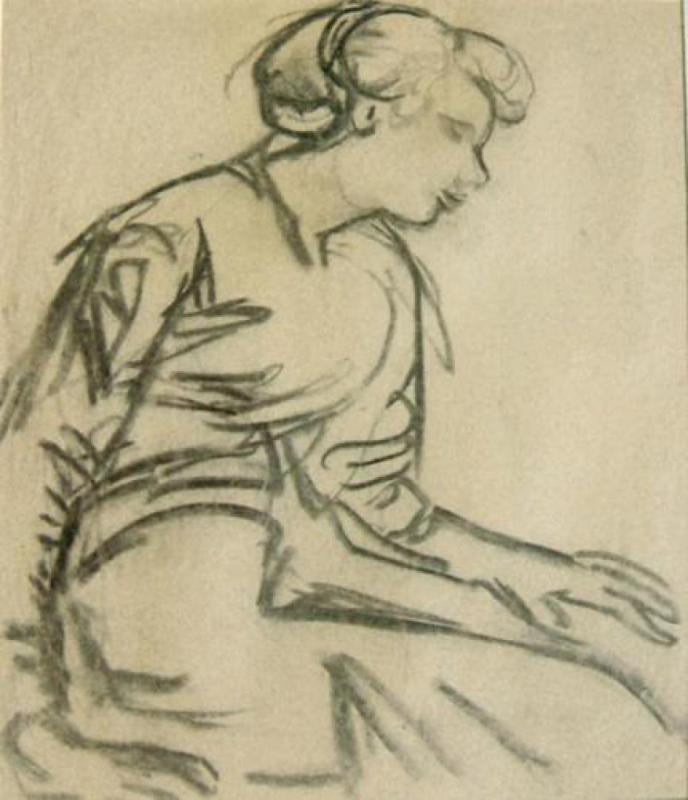 Ragazza seduta