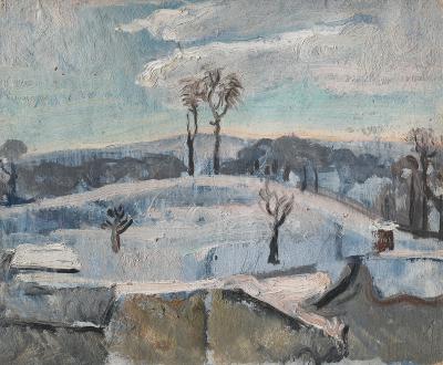 Il calvario con la neve