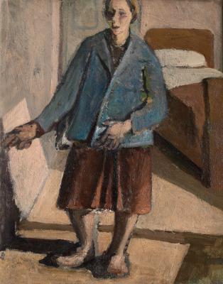 Figura in un interno (Autoritratto con la giacca azzurra)