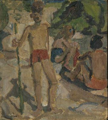Bimbi al fiume (Renzo)