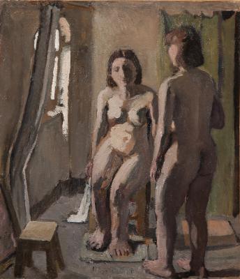Due nudi nello studio