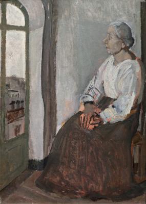 Ritratto della madre (alla finestra)  o  Interno con figura