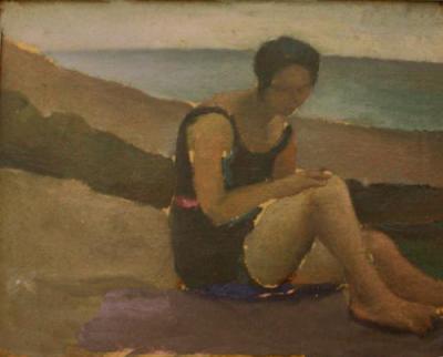 Donna sulla spiaggia (Marina di Massa)