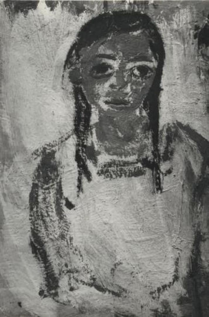 Ragazza con le trecce nere (studio)
