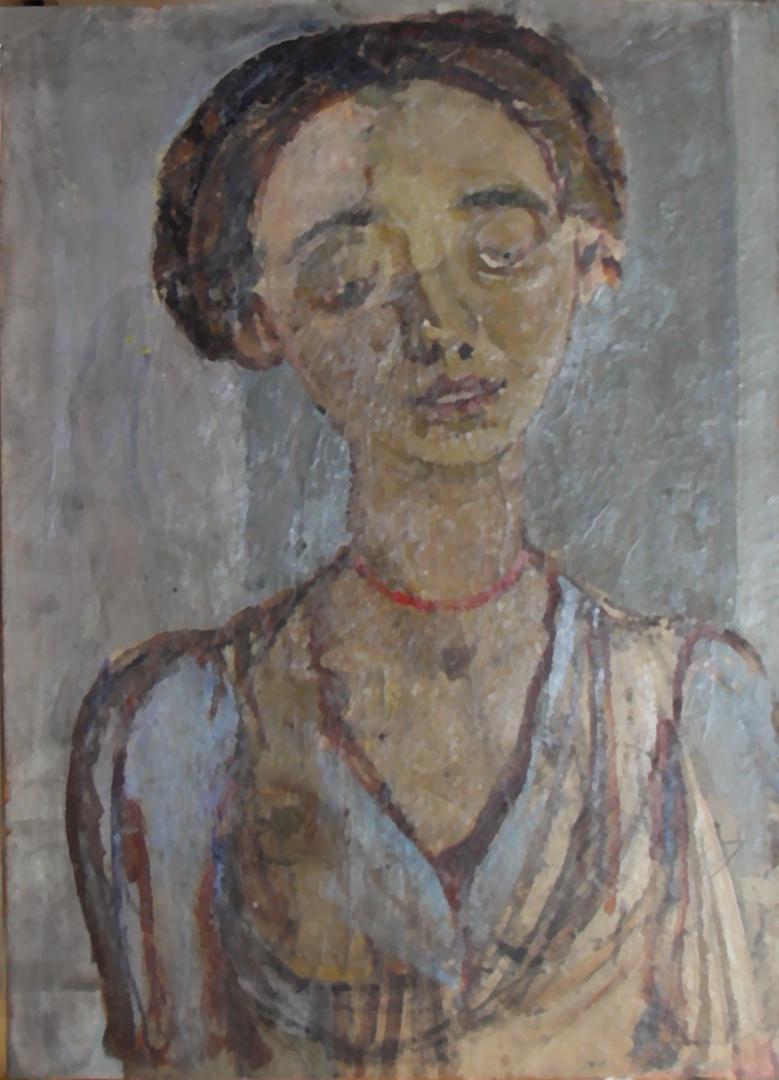 Ragazza con la collana rossa