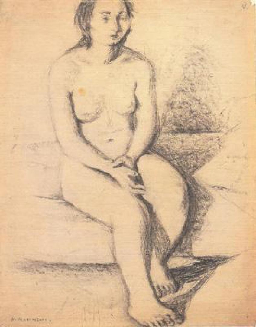 Nudo seduto