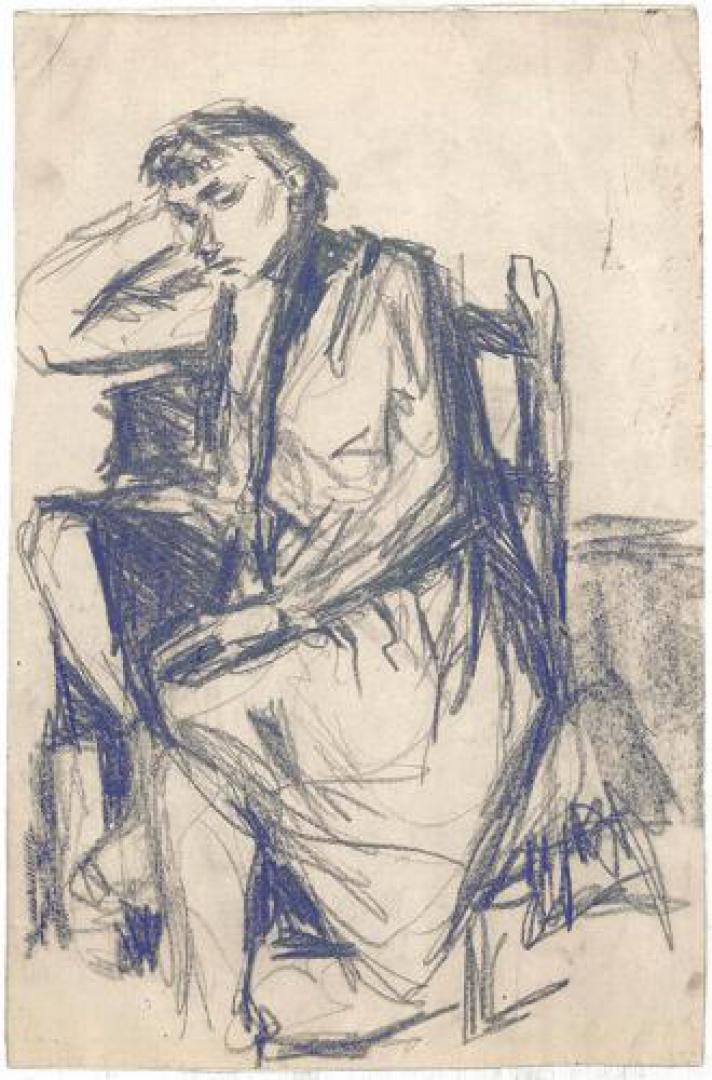 Ragazza sulla sedia (Alda Sassi)